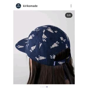 Kiriko Original Cap, 5-Panel, Indigo Usagi Blue Bunny